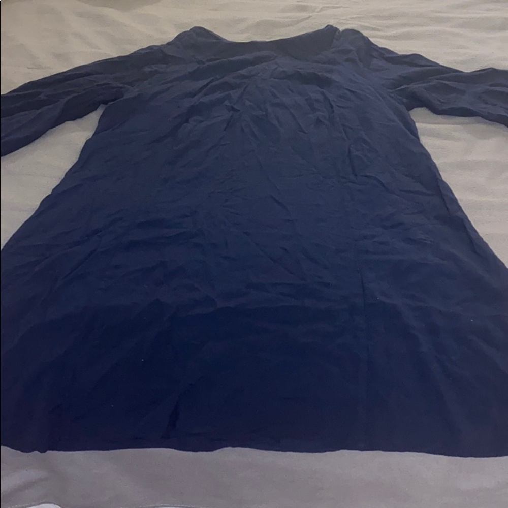 Navy blue long sleeve dress